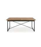 ALVARO EXPANDABLE TABLE, TOP - HONEY OAK, LEG - BLACK order